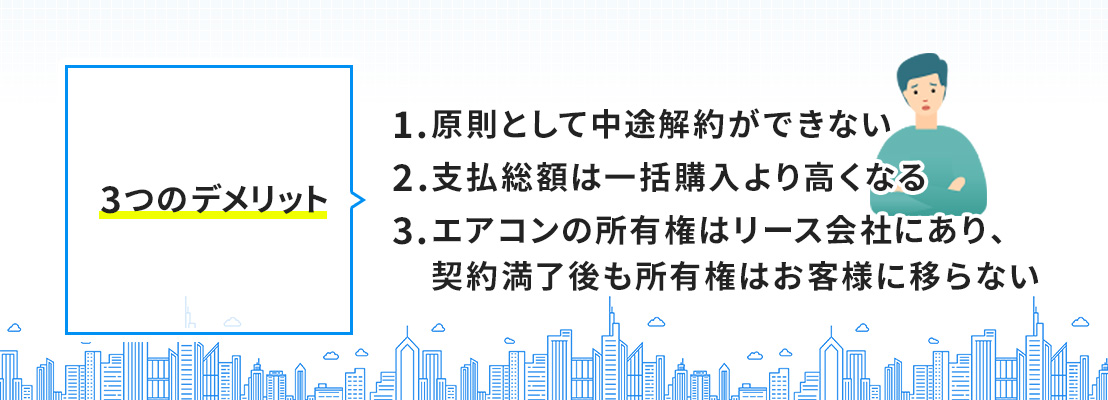リースの3つのメリット