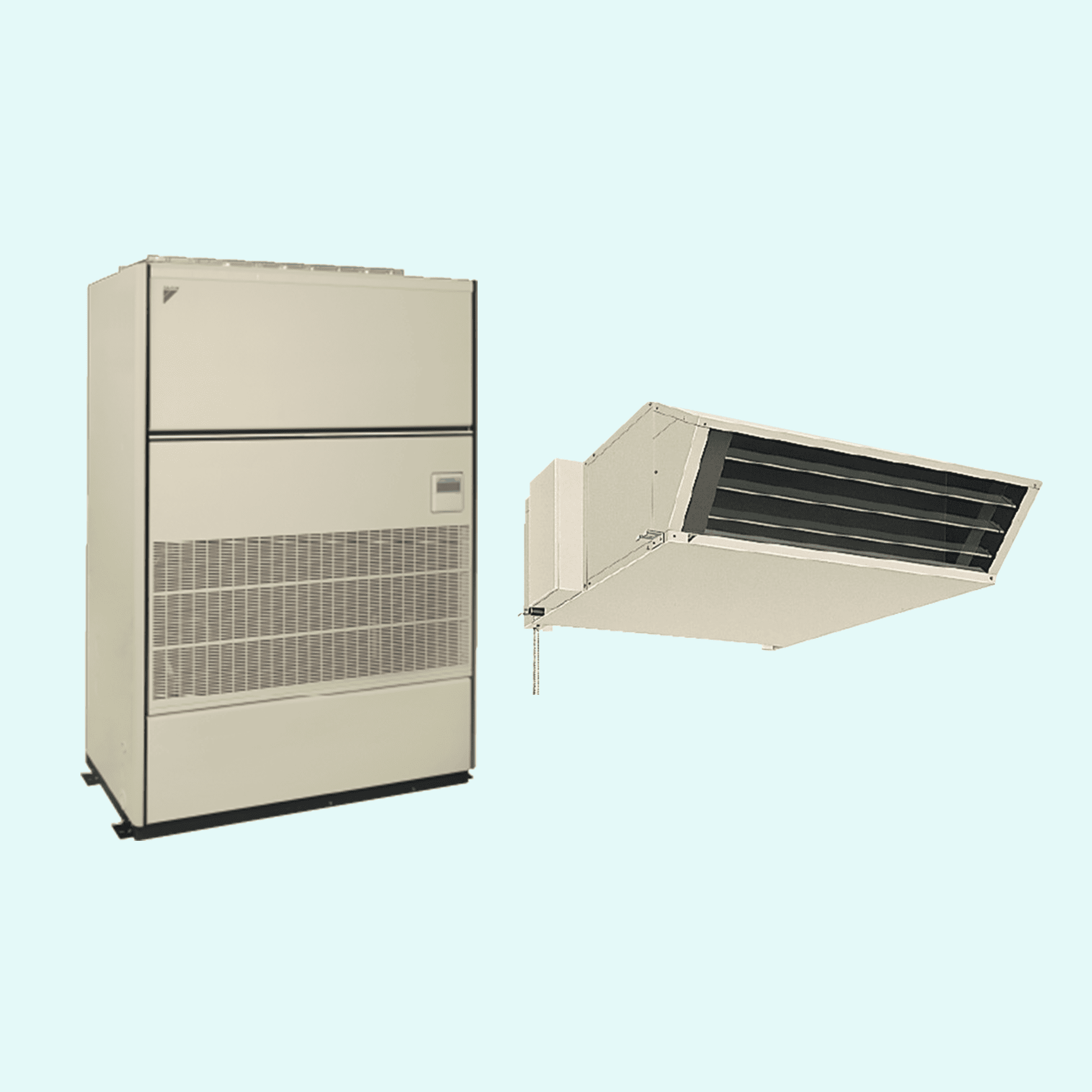 工場用・設備用エアコンの室内機と室外機