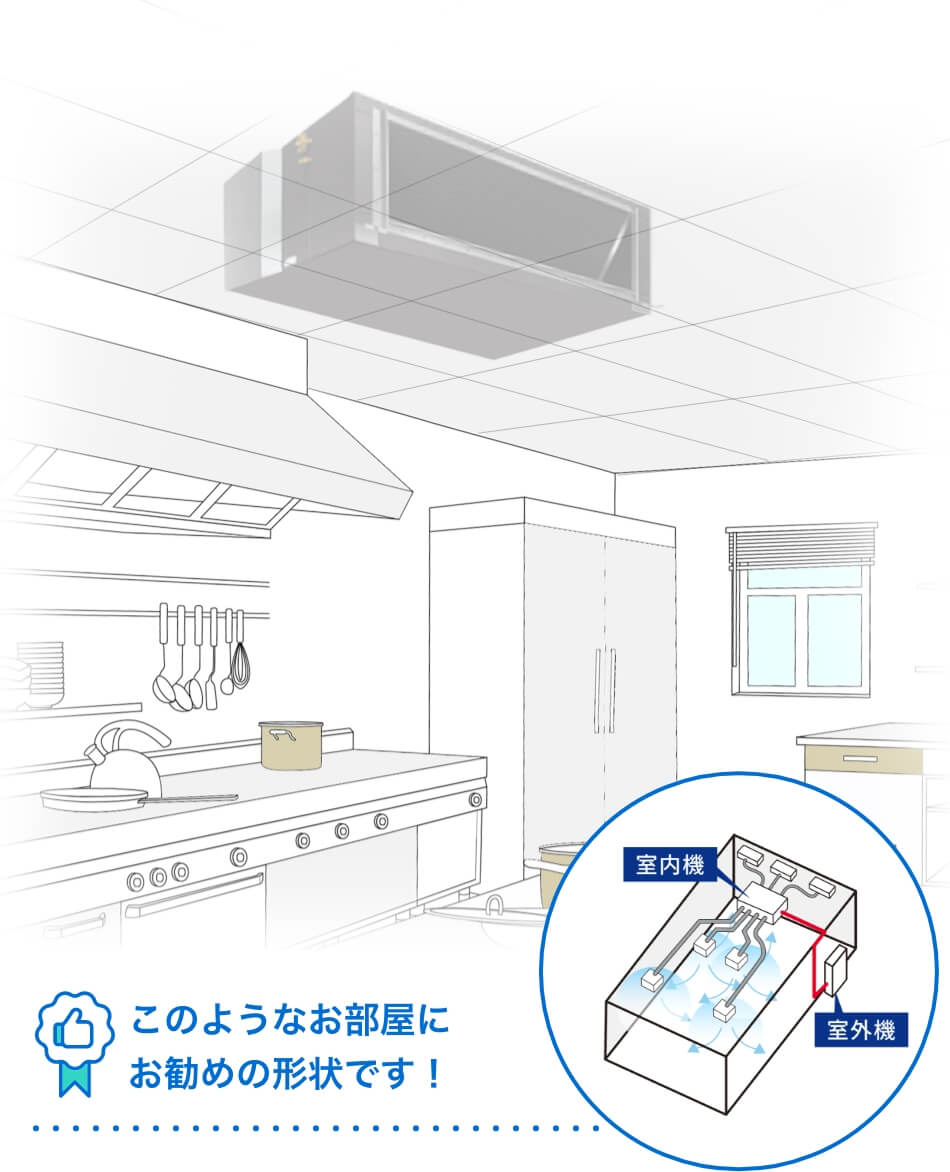 天井埋込ダクト形