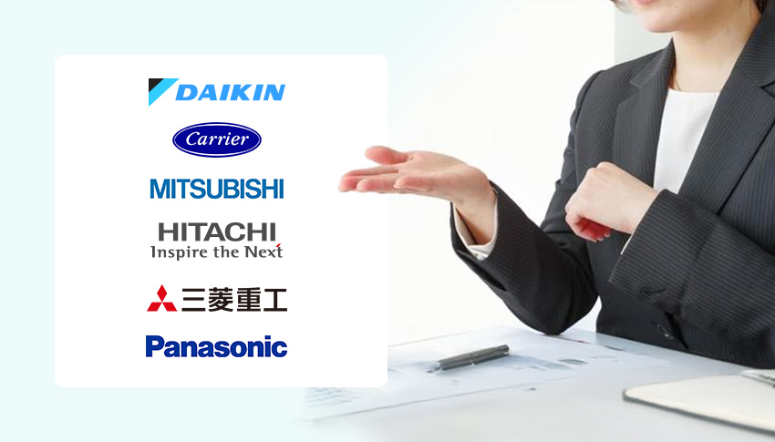 エアコンネクストの業務用エアコン取り扱いメーカー